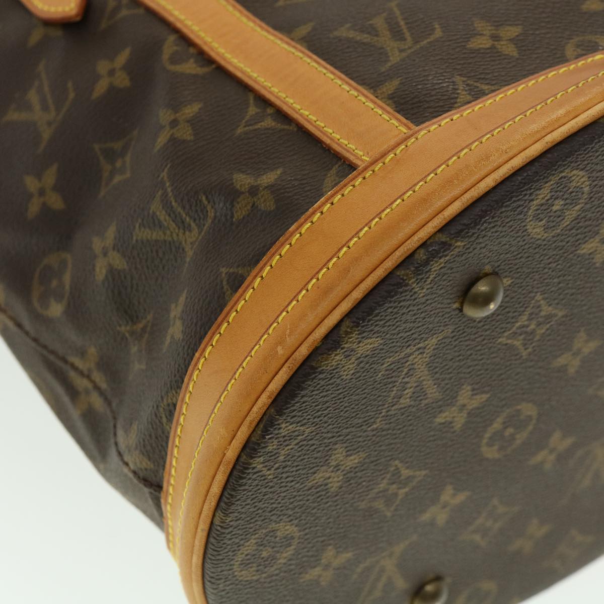 LOUIS VUITTON Monogram Bucket GM Shoulder Bag M42236 LV Auth 35278