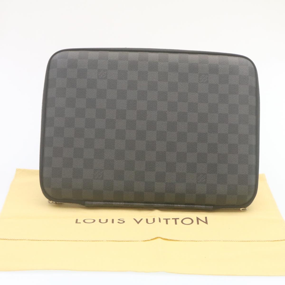 LOUIS VUITTON Damier Graphite Computer sleeve PM PC Case N58026 LV Auth 34529