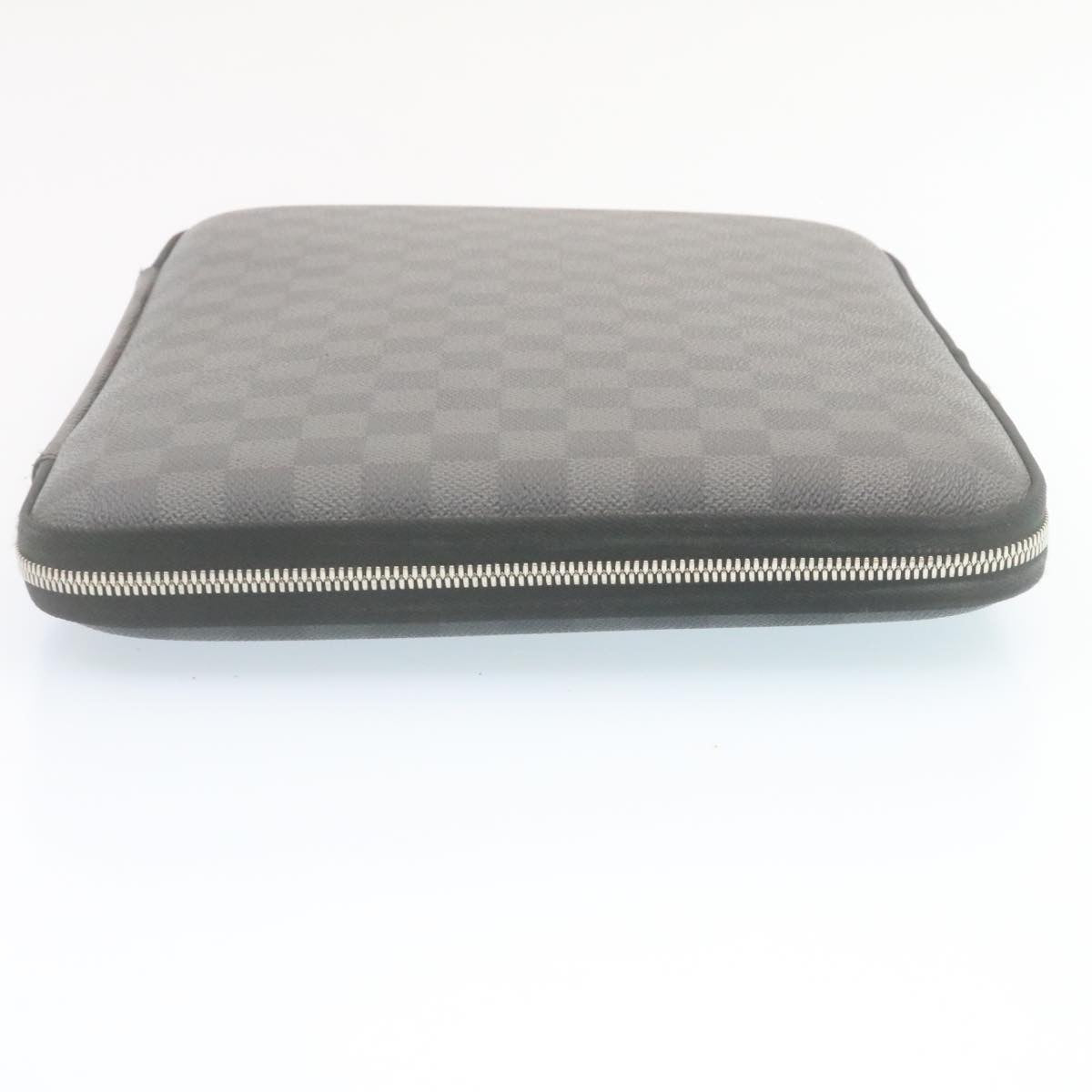 LOUIS VUITTON Damier Graphite Computer sleeve PM PC Case N58026 LV Auth 34529