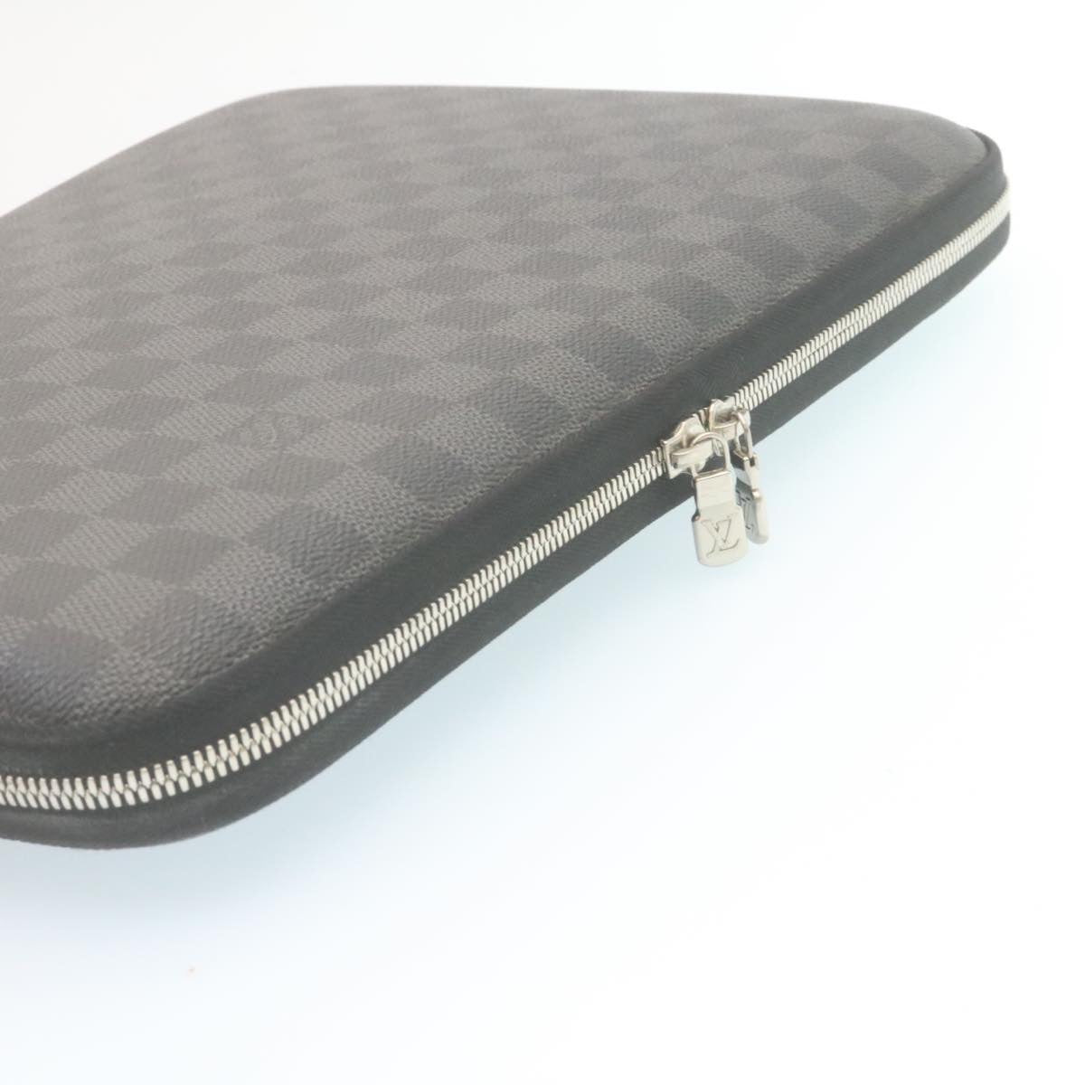 LOUIS VUITTON Damier Graphite Computer sleeve PM PC Case N58026 LV Auth 34529