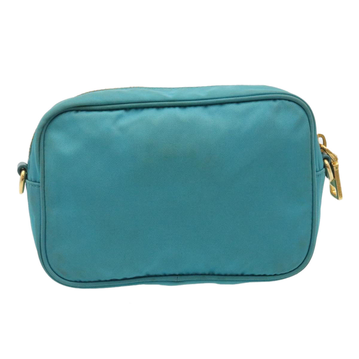 PRADA Shoulder Bag Nylon Light Blue Auth 34522 - 0