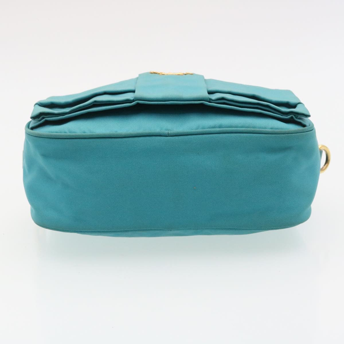 PRADA Shoulder Bag Nylon Light Blue Auth 34522