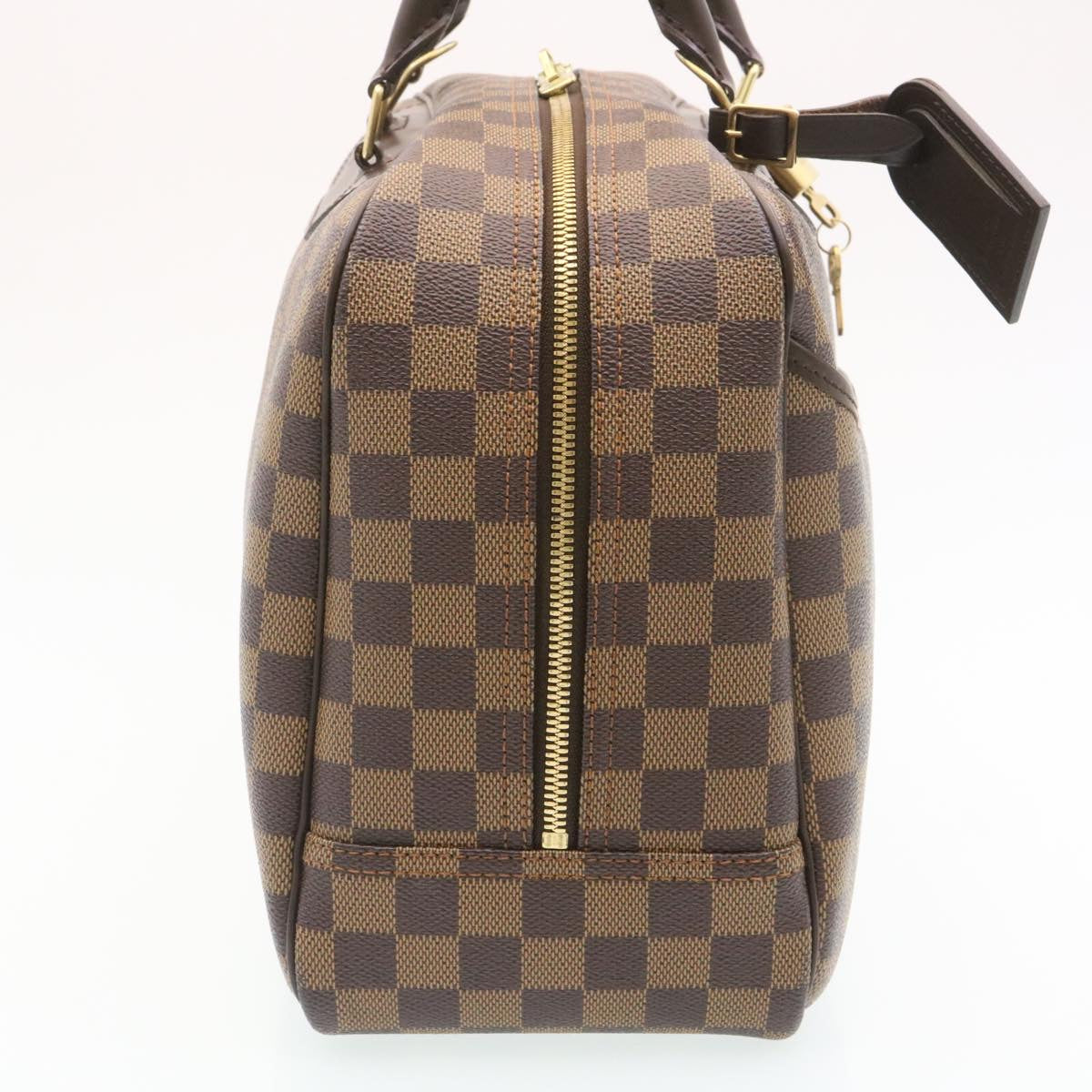 LOUIS VUITTON Damier Ebene Deauville Hand Bag SP Order N47272 LV Auth 34674A