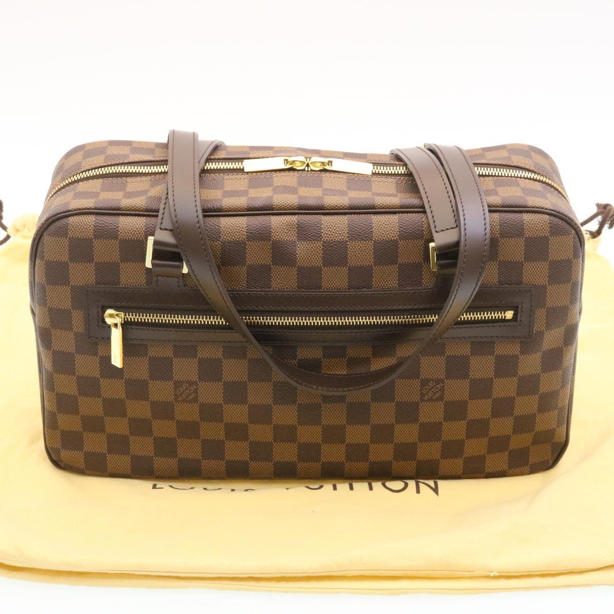 LOUIS VUITTON Damier Ebene Cite GM Shoulder Bag SP order N48091 LV Auth 34675