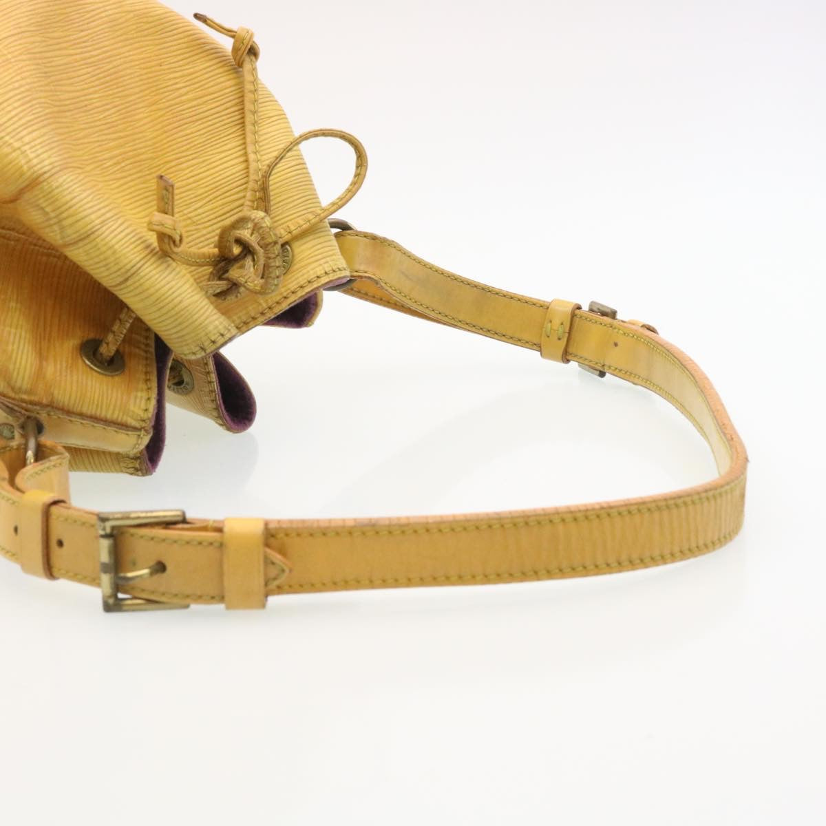 LOUIS VUITTON Epi Petit Noe Shoulder Bag Yellow M44109 LV Auth 34684