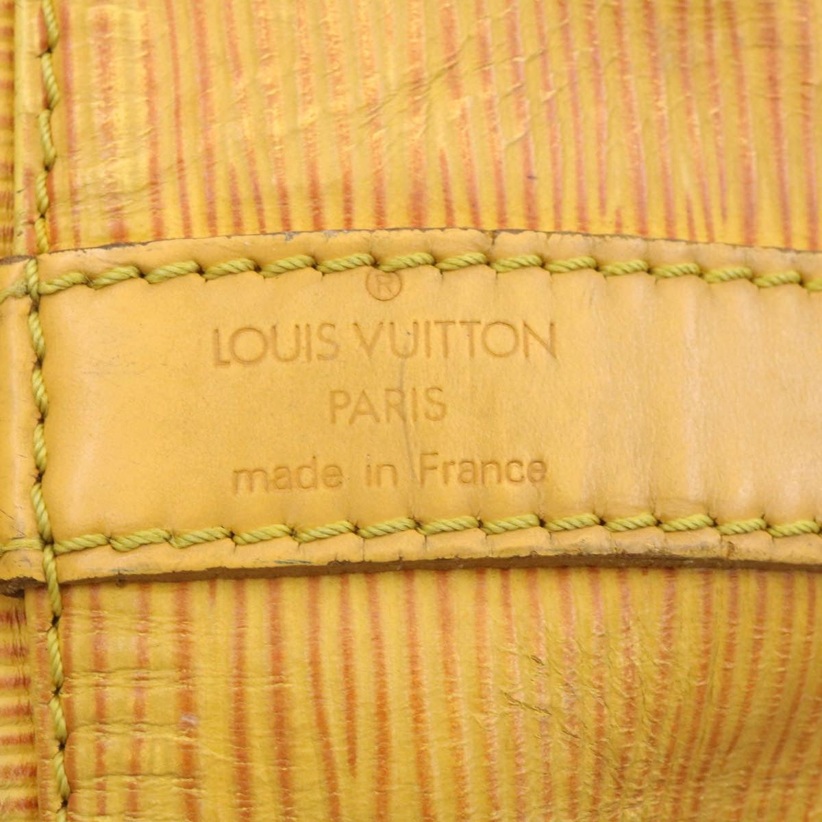 LOUIS VUITTON Epi Petit Noe Shoulder Bag Yellow M44109 LV Auth 34684