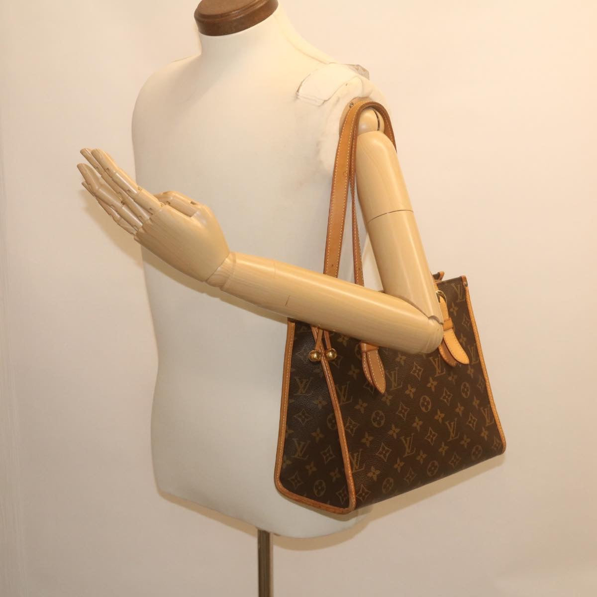 LOUIS VUITTON Monogram Popincourt Haut Tote Bag M40007 LV Auth 34709