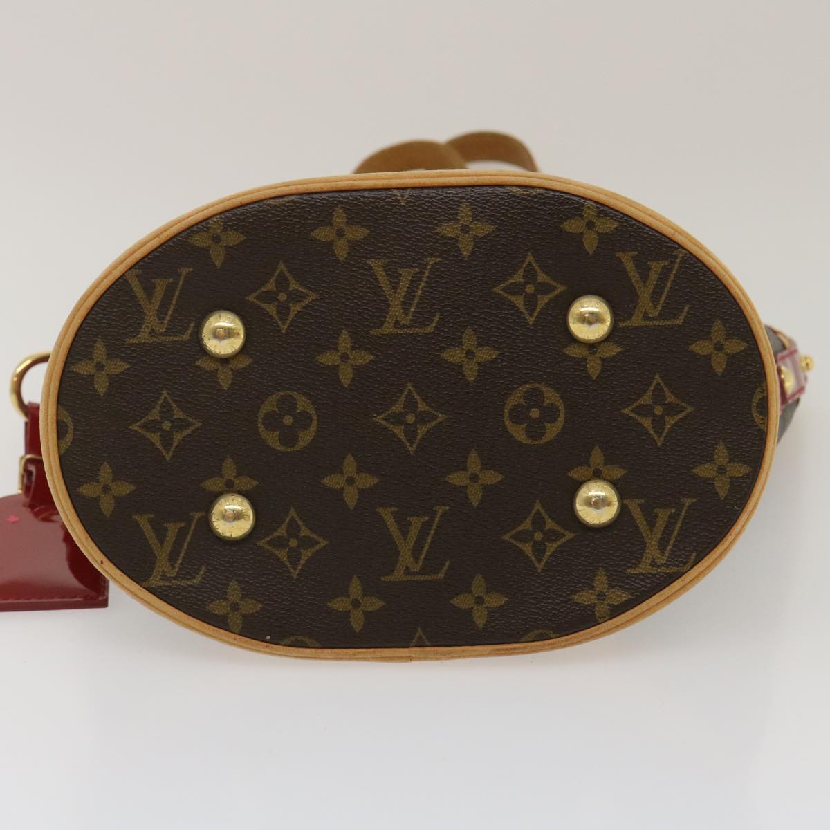 LOUIS VUITTON Monogram Neo Bucket Tote Bag Red M95613 LV Auth 34721