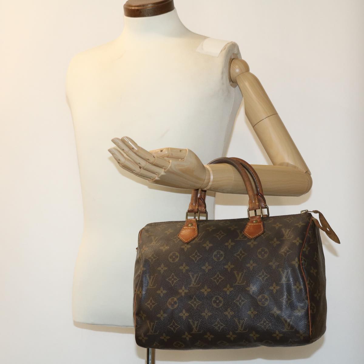 LOUIS VUITTON Monogram Speedy 30 Hand Bag M41526 LV Auth 34754