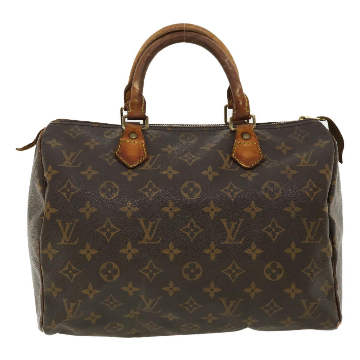 LOUIS VUITTON Monogram Speedy 30 Hand Bag M41526 LV Auth 34755