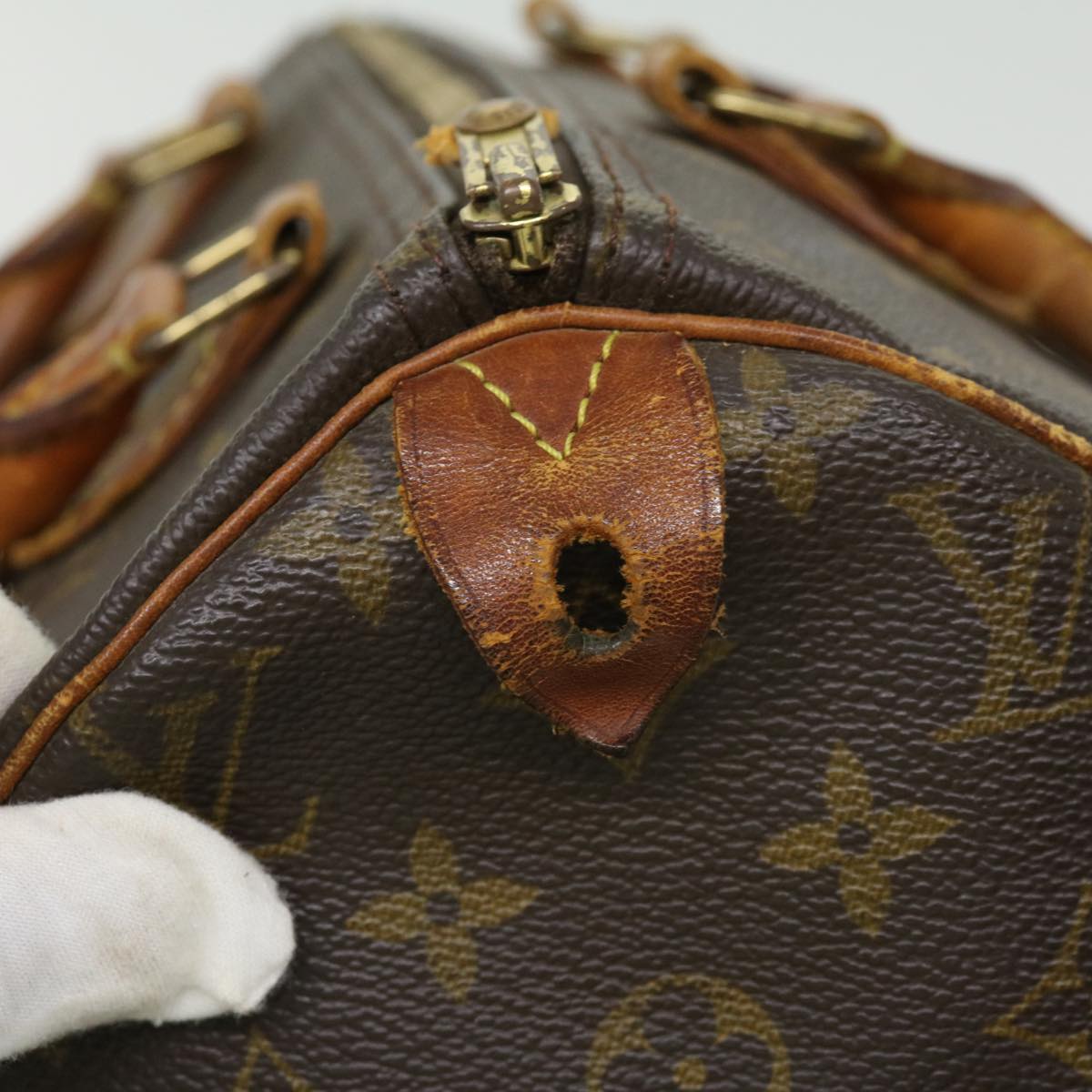 LOUIS VUITTON Monogram Speedy 30 Hand Bag M41526 LV Auth 34756