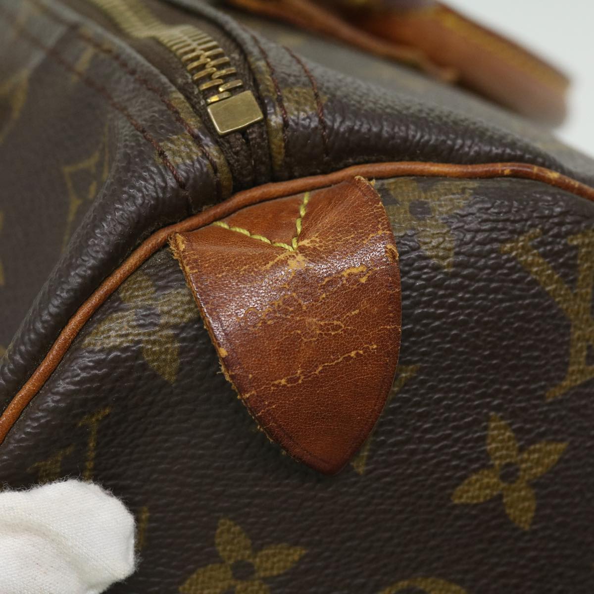 LOUIS VUITTON Monogram Speedy 30 Hand Bag M41526 LV Auth 34756