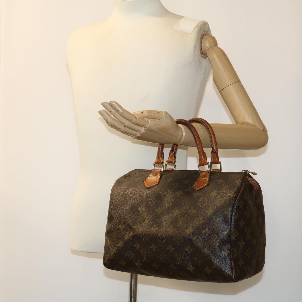 LOUIS VUITTON Monogram Speedy 30 Hand Bag M41526 LV Auth 34756