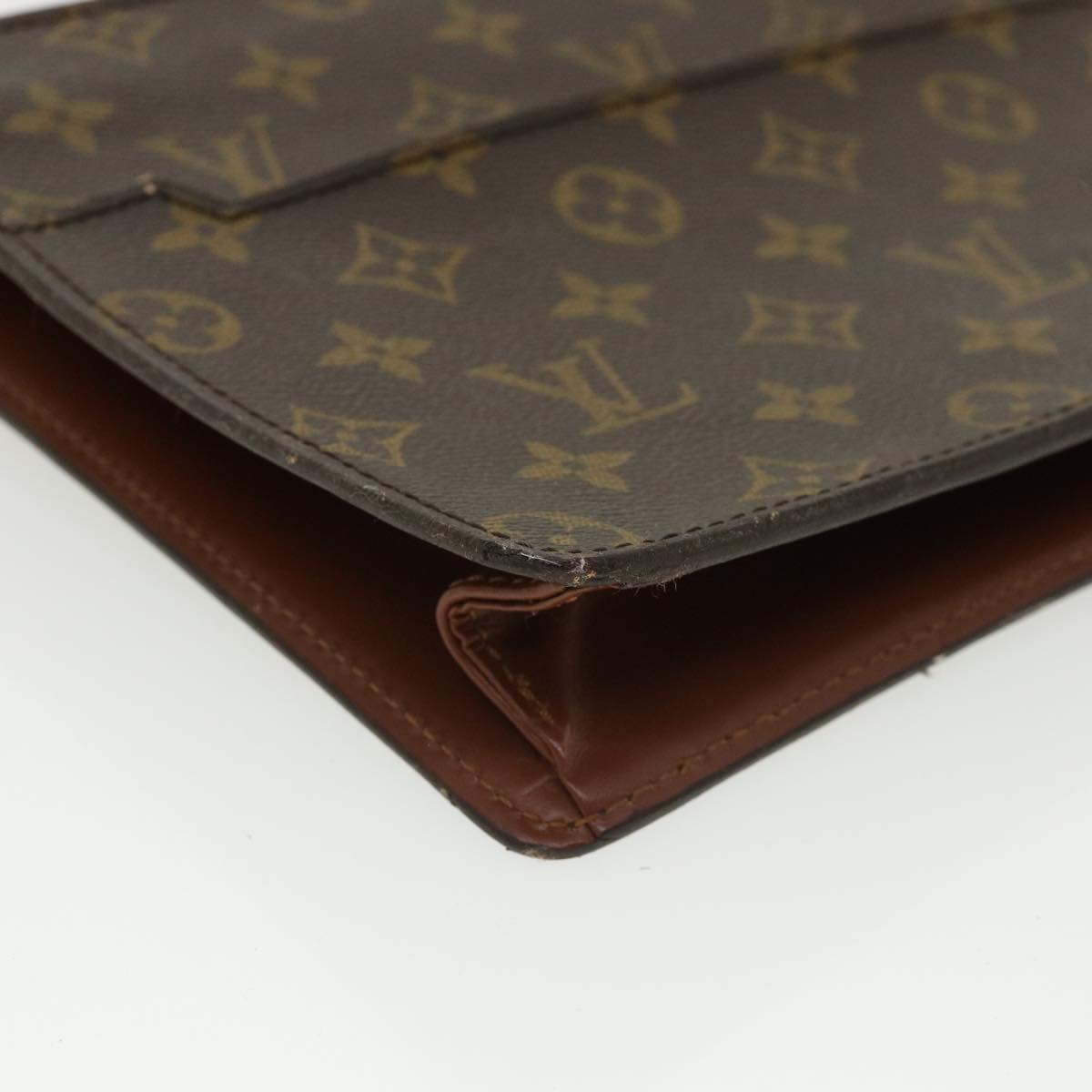 LOUIS VUITTON Monogram Pochette Homme Clutch Bag M51795 LV Auth 34764