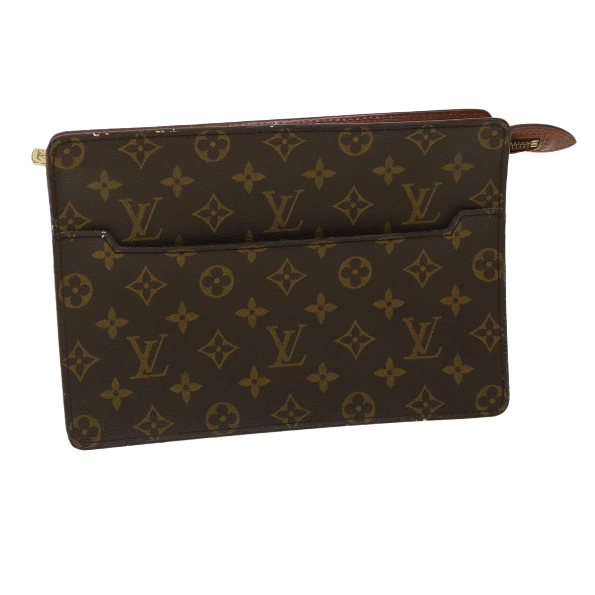 LOUIS VUITTON Monogram Pochette Homme Clutch Bag M51795 LV Auth 34764