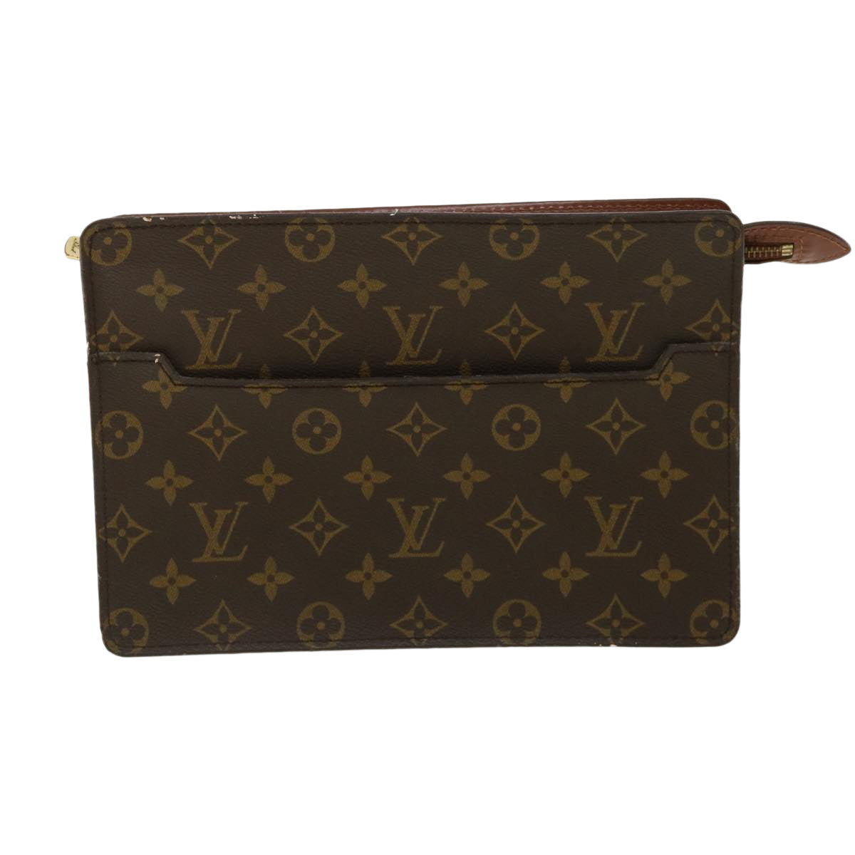 LOUIS VUITTON Monogram Pochette Homme Clutch Bag M51795 LV Auth 34764