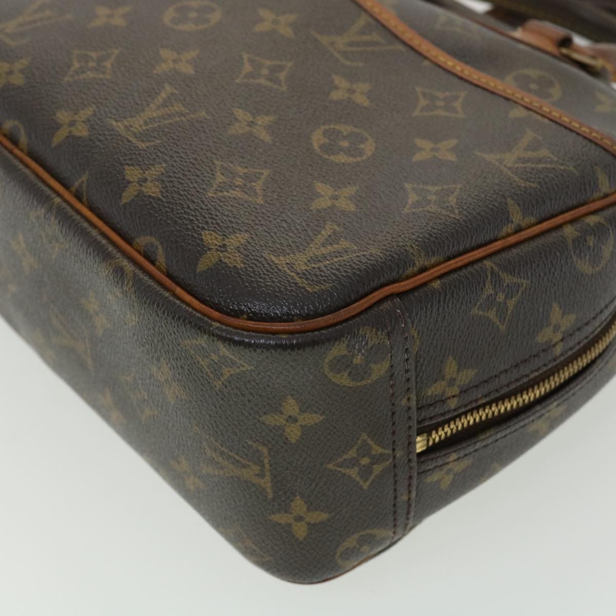 LOUIS VUITTON Monogram Trouville Hand Bag M42228 LV Auth 34784