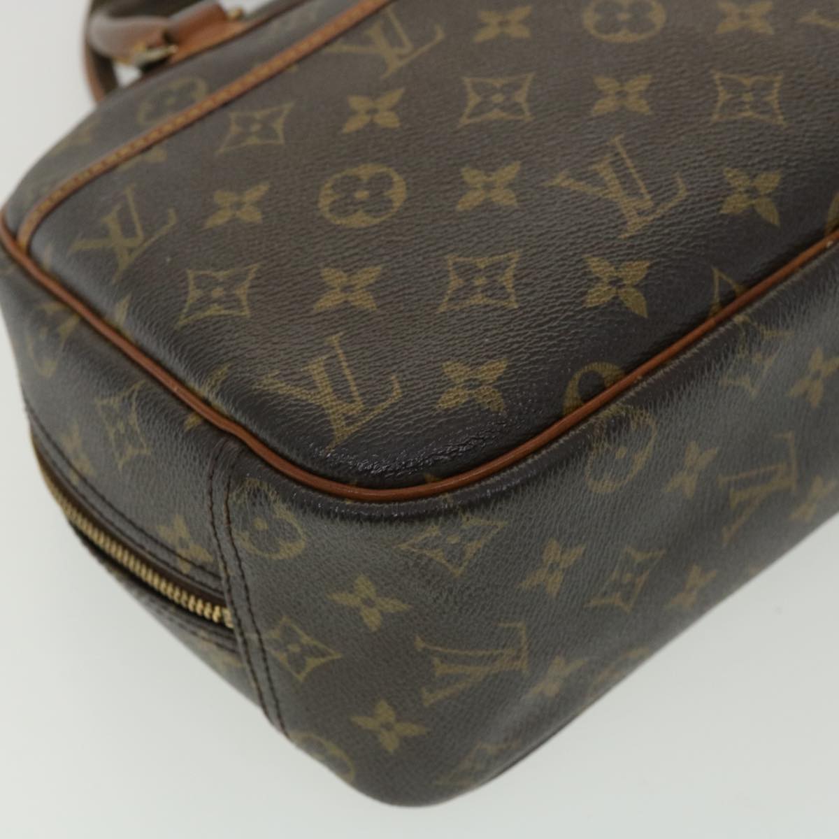 LOUIS VUITTON Monogram Trouville Hand Bag M42228 LV Auth 34784