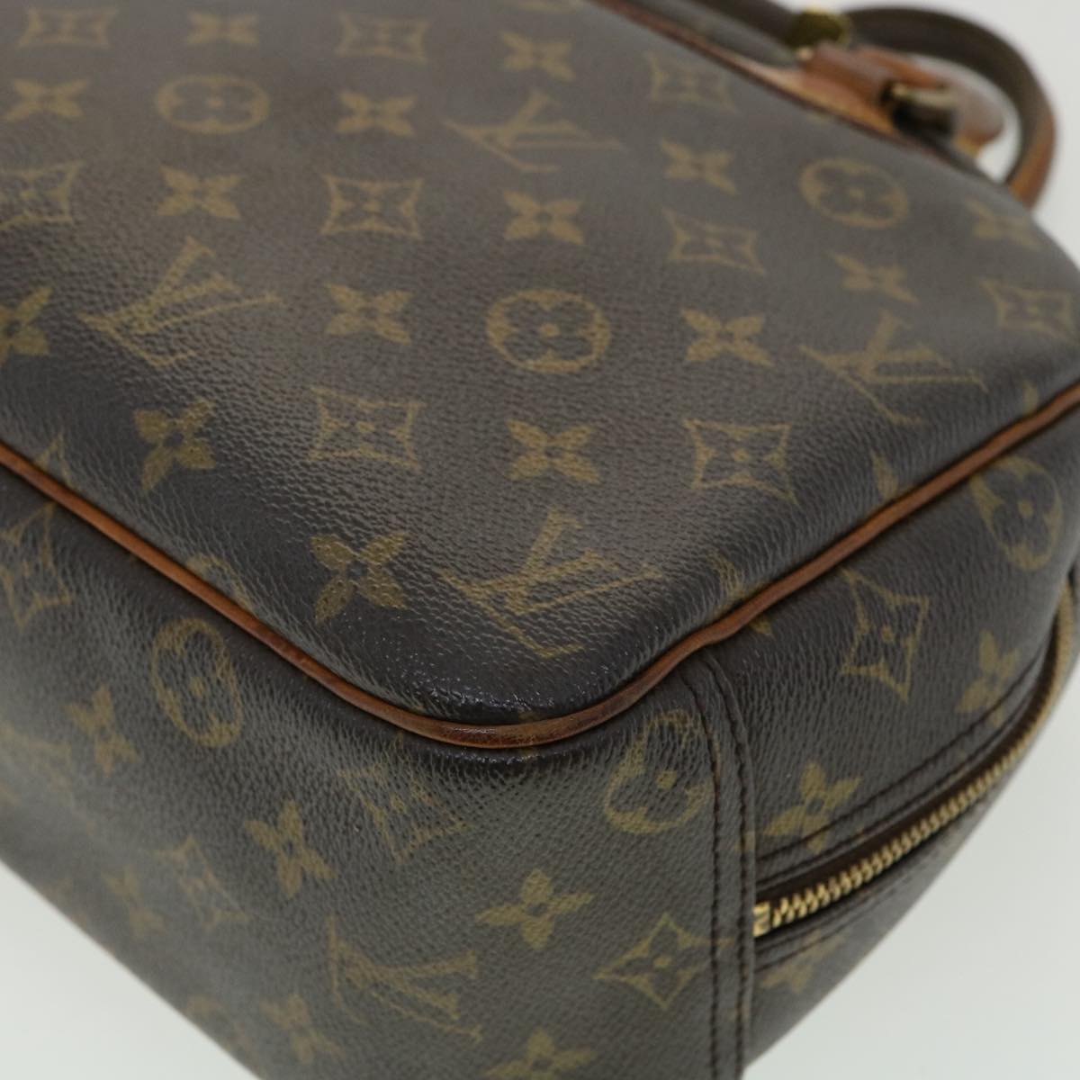 LOUIS VUITTON Monogram Trouville Hand Bag M42228 LV Auth 34784