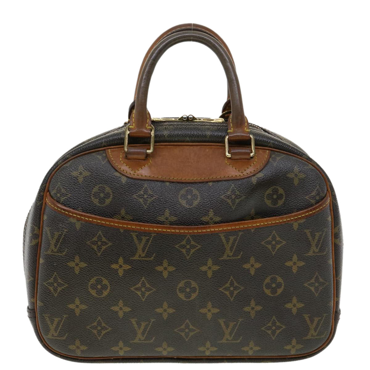 LOUIS VUITTON Monogram Trouville Hand Bag M42228 LV Auth 34784