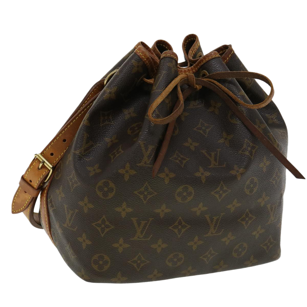 LOUIS VUITTON Monogram Petit Noe Shoulder Bag M42226 LV Auth 34789