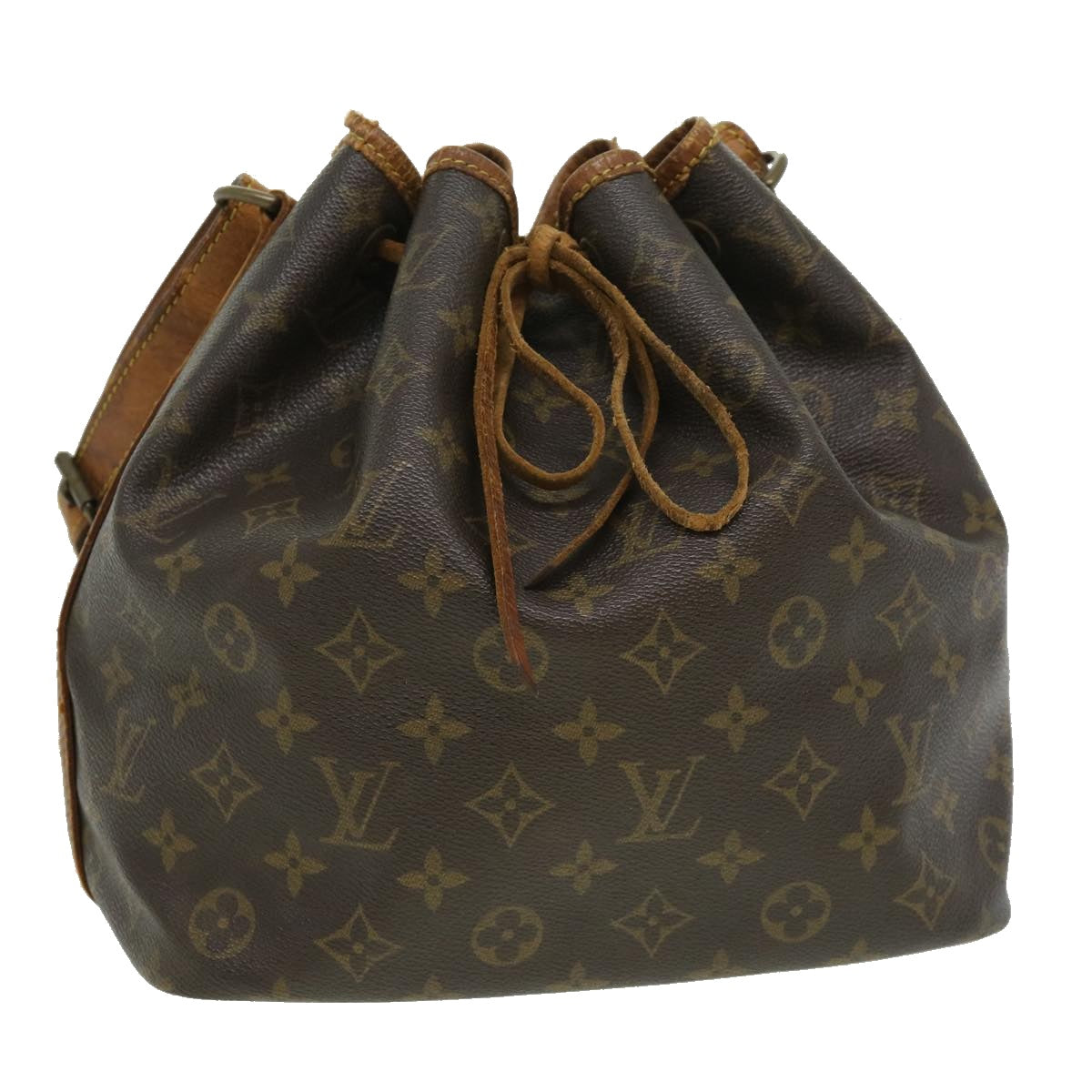 LOUIS VUITTON Monogram Petit Noe Shoulder Bag M42226 LV Auth 34792