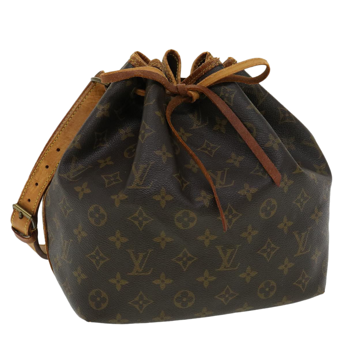 LOUIS VUITTON Monogram Petit Noe Shoulder Bag M42226 LV Auth 34793