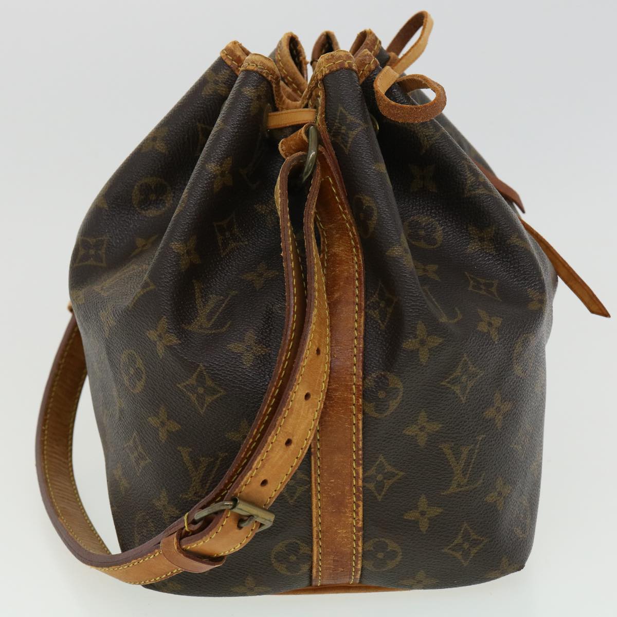 LOUIS VUITTON Monogram Petit Noe Shoulder Bag M42226 LV Auth 34793