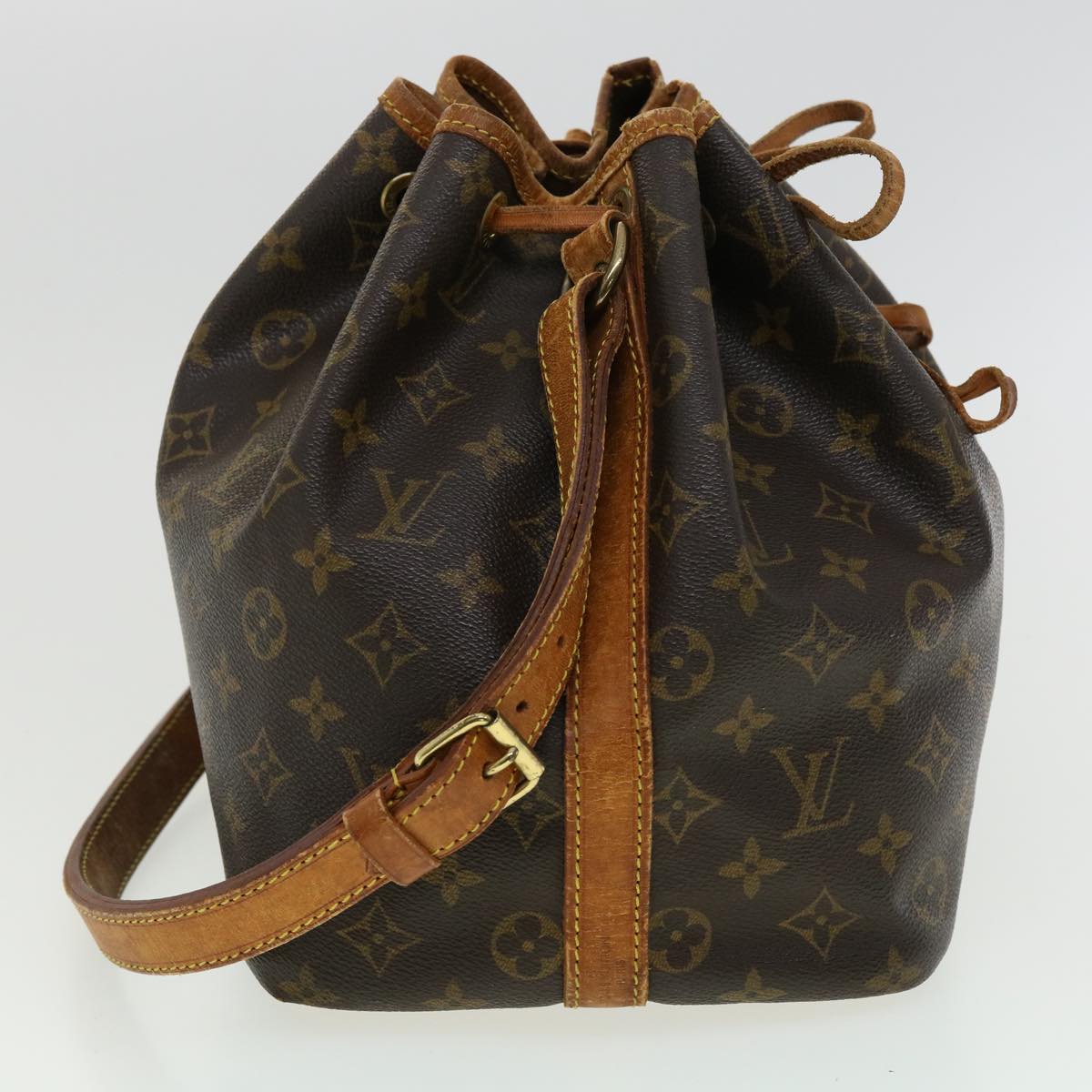 LOUIS VUITTON Monogram Petit Noe Shoulder Bag M42226 LV Auth 34794