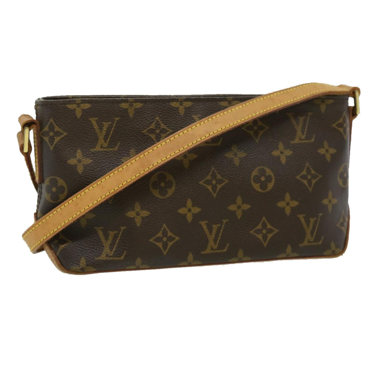 LOUIS VUITTON Monogram Trotteur Shoulder Bag M51240 LV Auth ni450