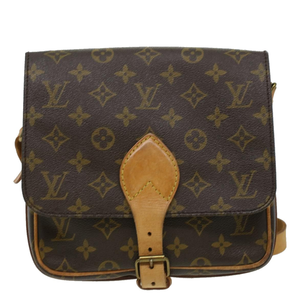 LOUIS VUITTON Monogram Cartouchiere MM Shoulder Bag M51253 LV Auth 34814