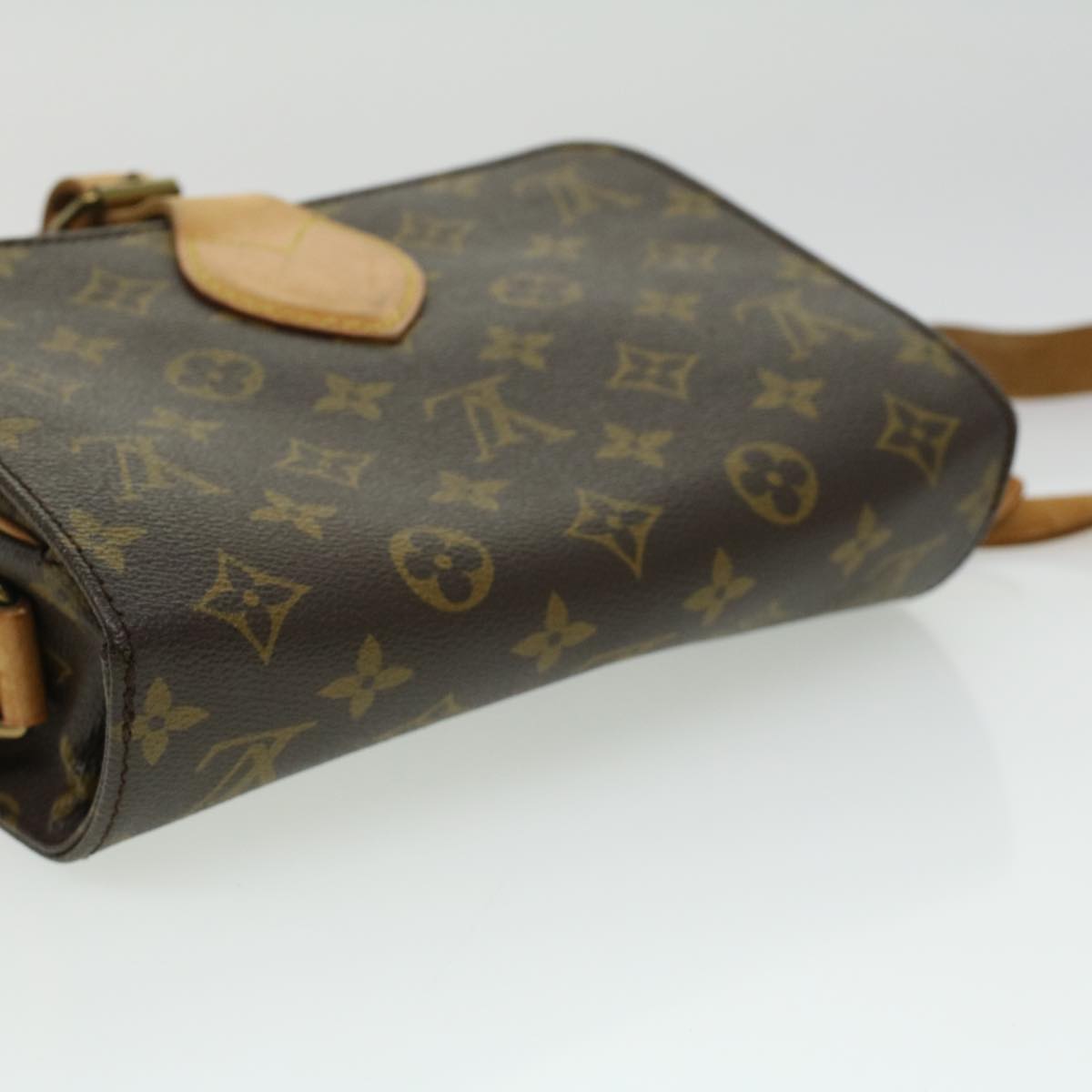 LOUIS VUITTON Monogram Cartouchiere MM Shoulder Bag M51253 LV Auth 34814