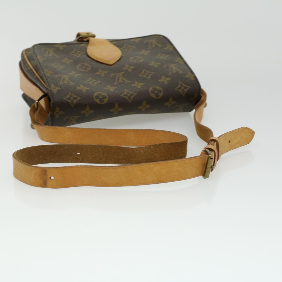 LOUIS VUITTON Monogram Cartouchiere MM Shoulder Bag M51253 LV Auth 34814