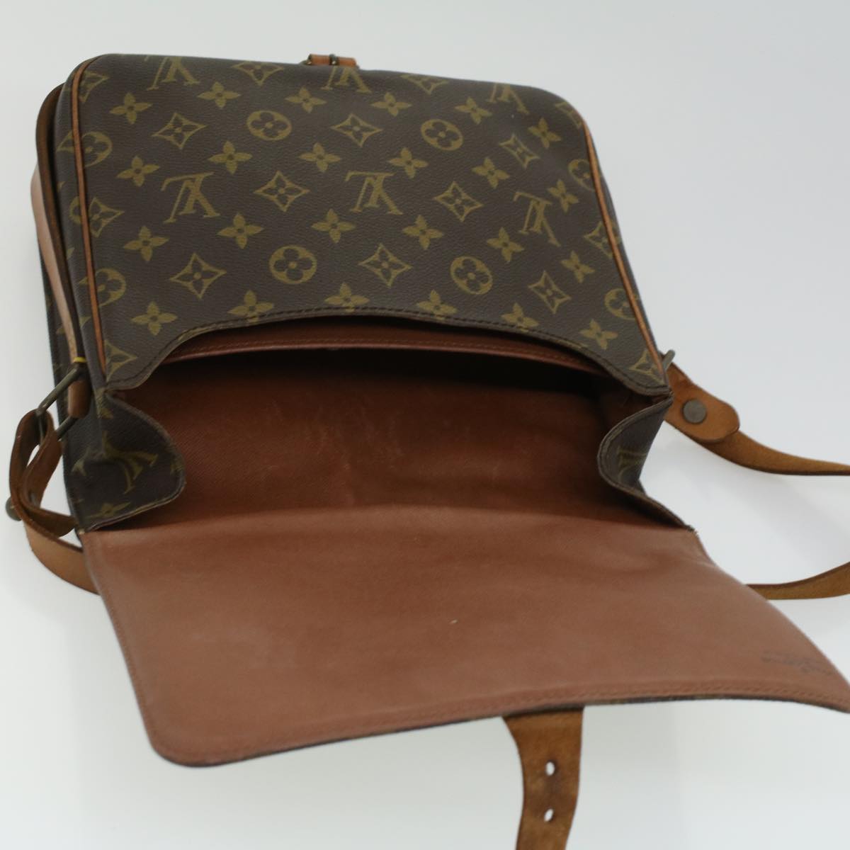 LOUIS VUITTON Monogram Cartouchiere GM Shoulder Bag M51252 LV Auth 34829