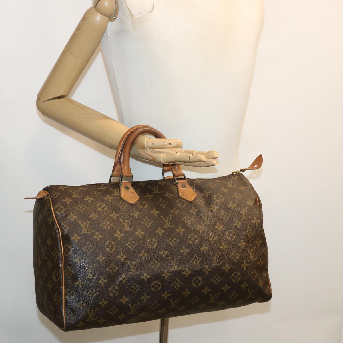 LOUIS VUITTON Monogram Speedy 40 Hand Bag M41522 LV Auth 34833