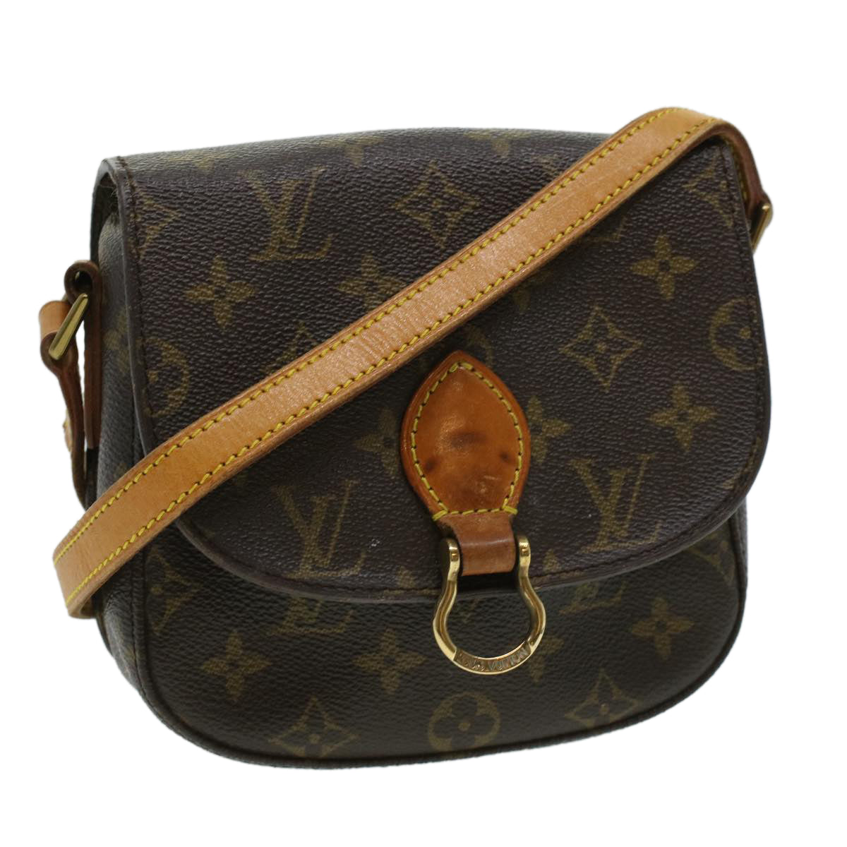 LOUIS VUITTON Monogram Saint Cloud PM Shoulder Bag M51244 LV Auth 34852