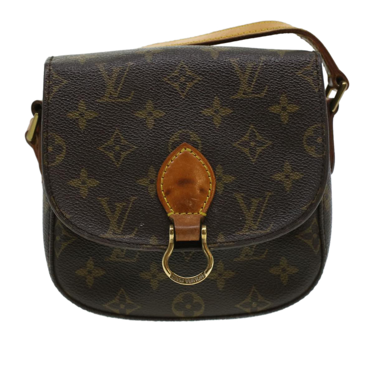 LOUIS VUITTON Monogram Saint Cloud PM Shoulder Bag M51244 LV Auth 34852