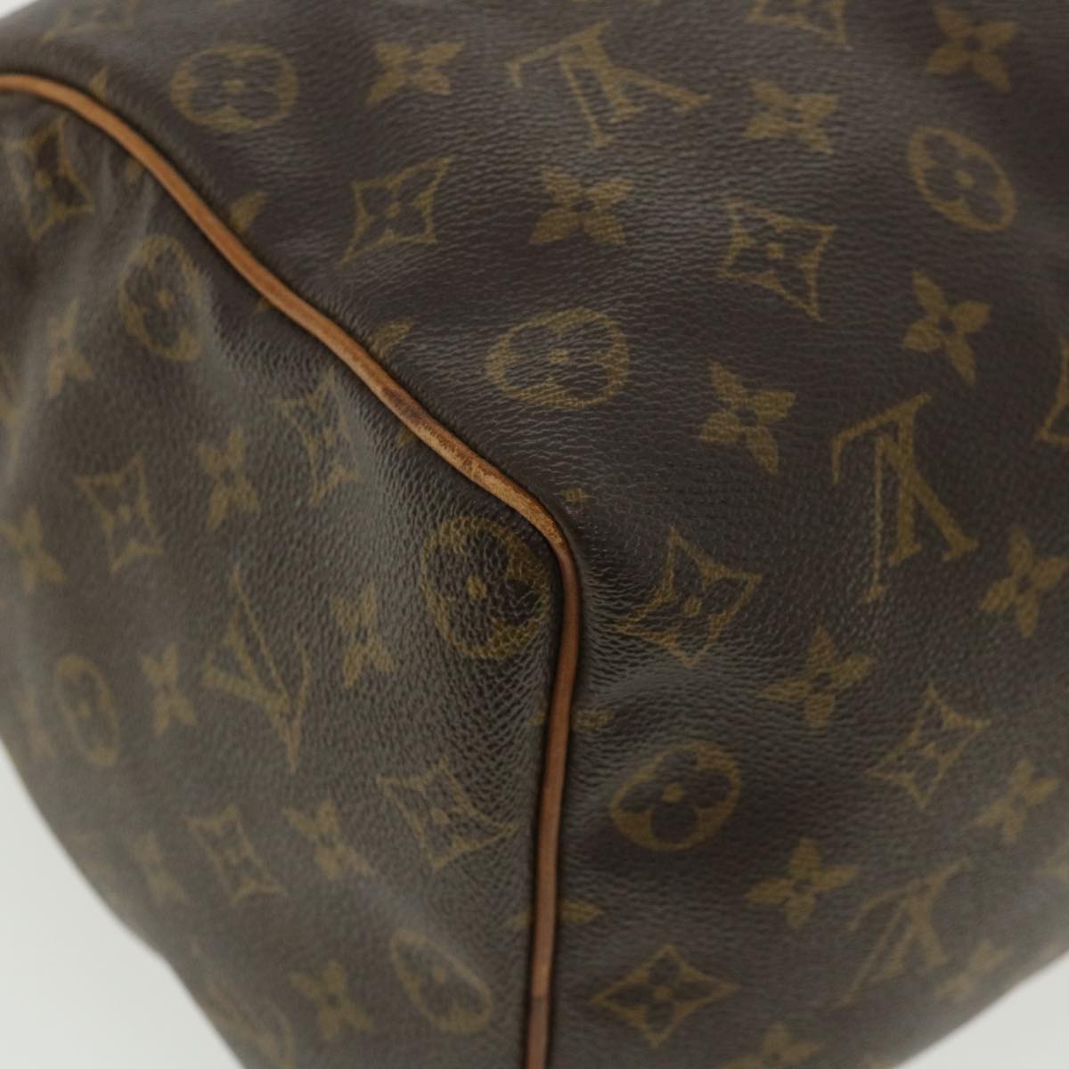 LOUIS VUITTON Monogram Speedy 35 Hand Bag M41524 LV Auth 34854