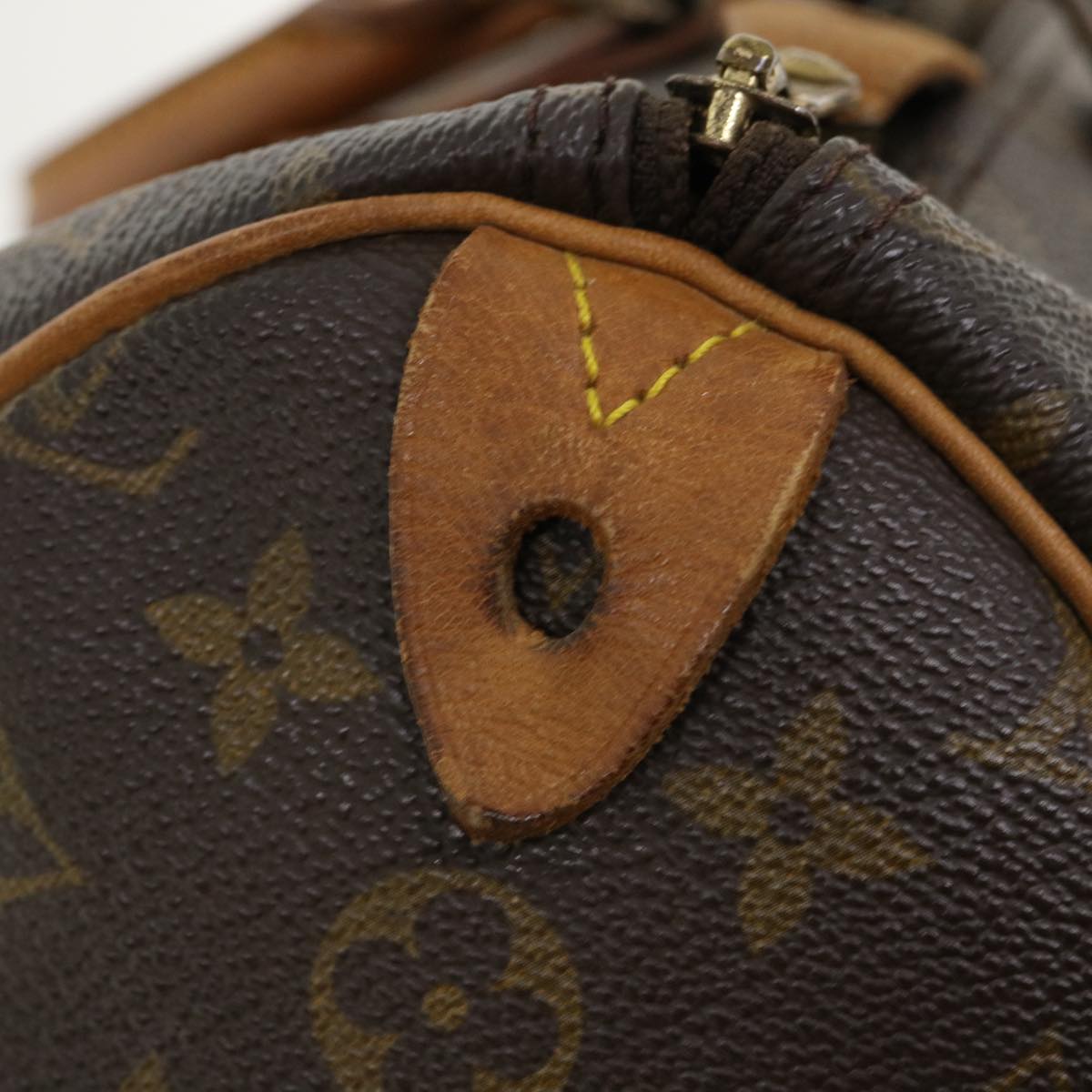 LOUIS VUITTON Monogram Speedy 35 Hand Bag M41524 LV Auth 34854