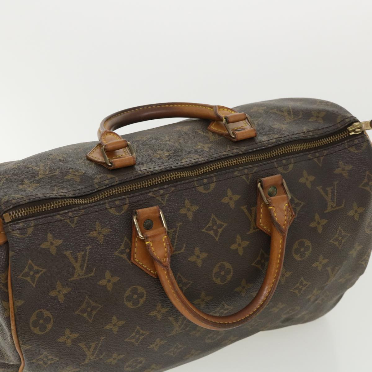 LOUIS VUITTON Monogram Speedy 35 Hand Bag M41524 LV Auth 34854