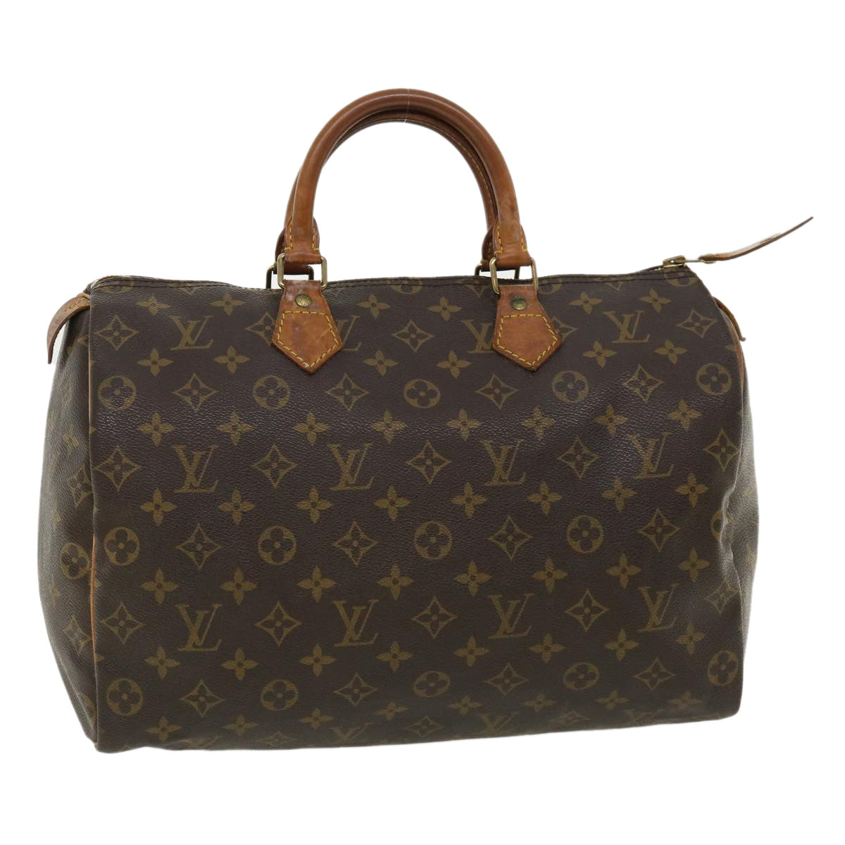 LOUIS VUITTON Monogram Speedy 35 Hand Bag M41524 LV Auth 34858