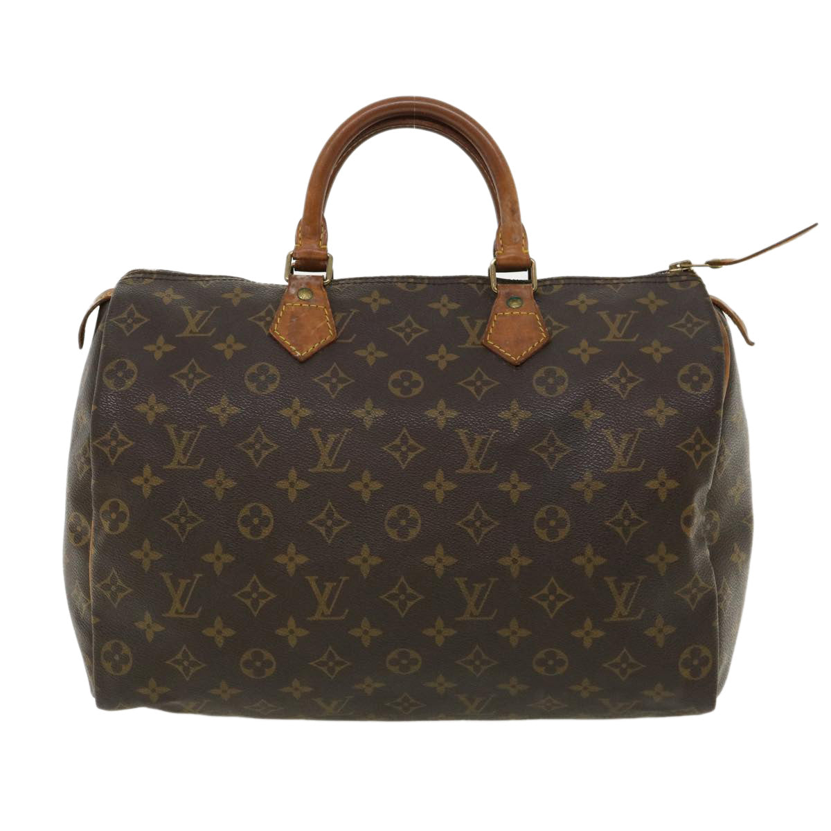 LOUIS VUITTON Monogram Speedy 35 Hand Bag M41524 LV Auth 34858