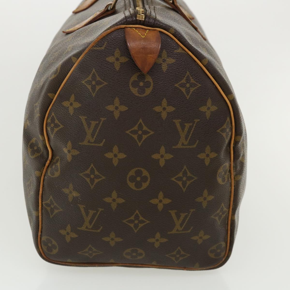 LOUIS VUITTON Monogram Speedy 35 Hand Bag M41524 LV Auth 34858