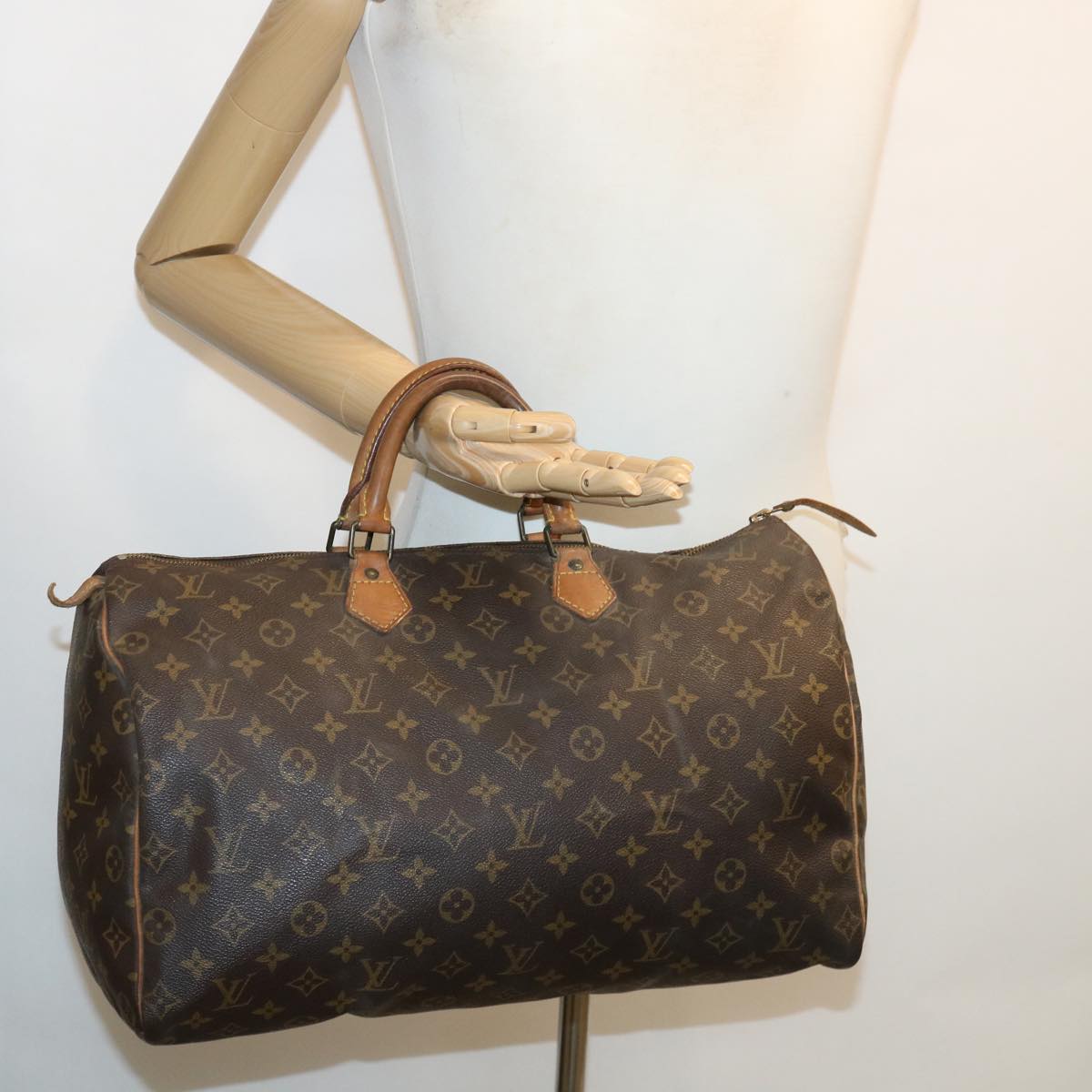 LOUIS VUITTON Monogram Speedy 40 Hand Bag M41522 LV Auth 34860