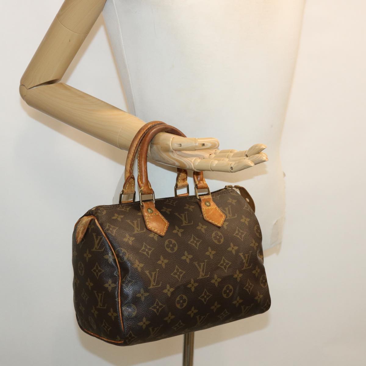 LOUIS VUITTON Monogram Speedy 25 Hand Bag M41528 LV Auth 34863