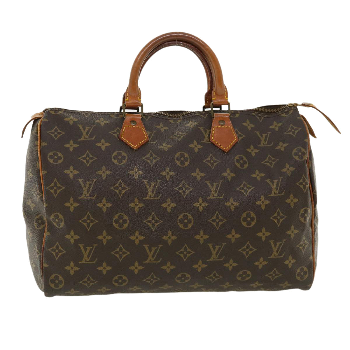 LOUIS VUITTON Monogram Speedy 35 Hand Bag M41524 LV Auth 34868