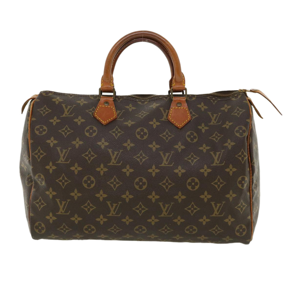 LOUIS VUITTON Monogram Speedy 35 Hand Bag M41524 LV Auth 34868