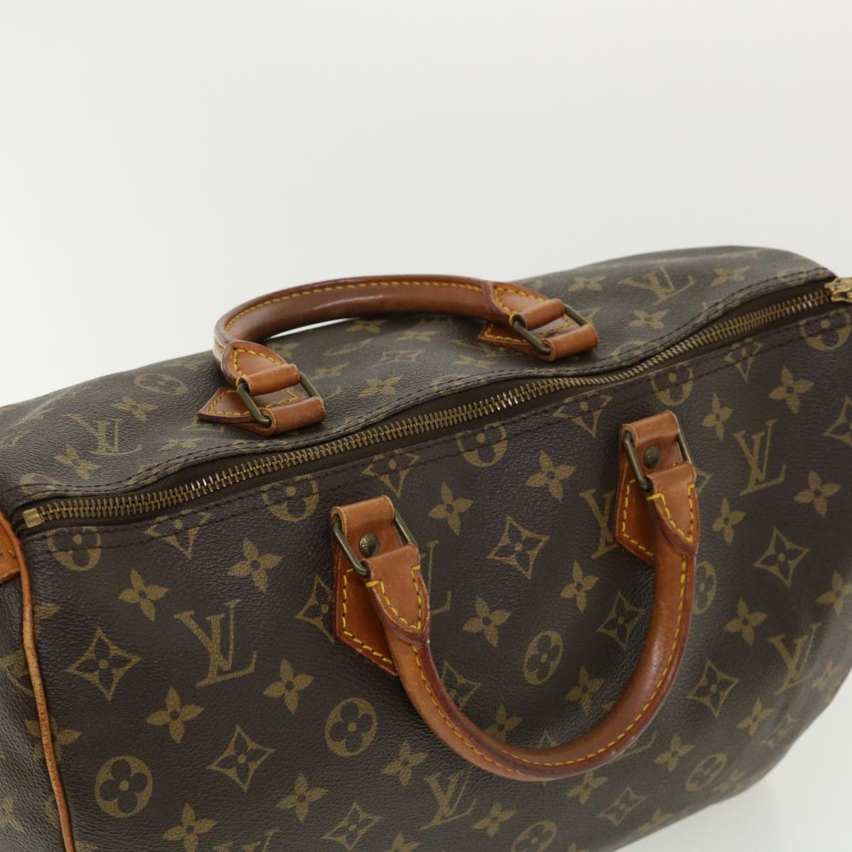 LOUIS VUITTON Monogram Speedy 35 Hand Bag M41524 LV Auth 34868