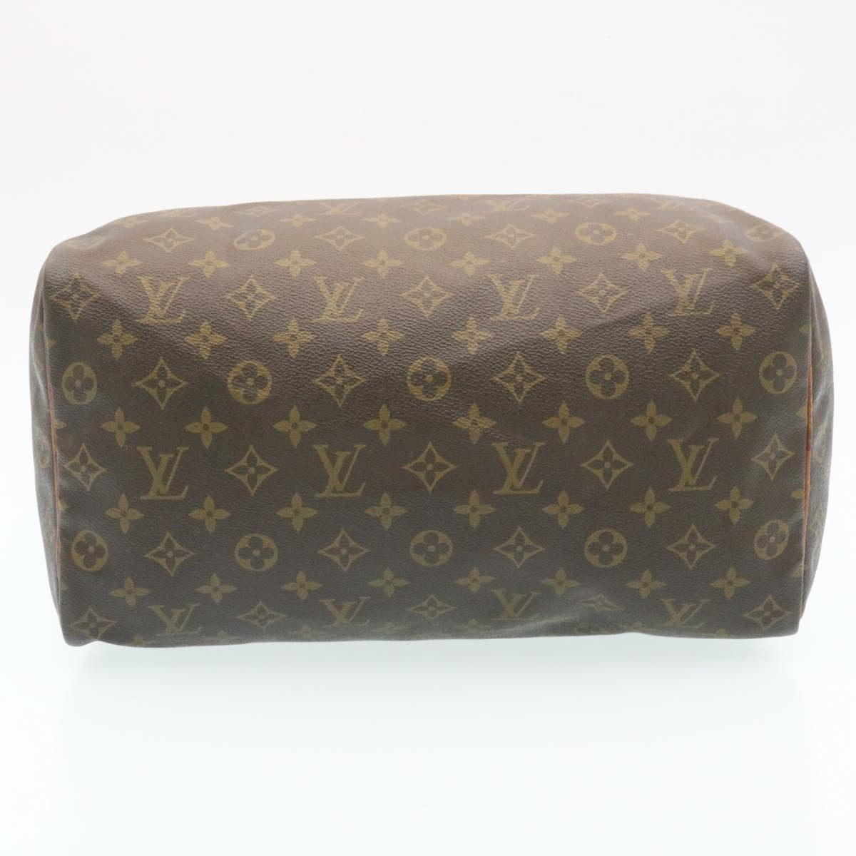 LOUIS VUITTON Monogram Speedy 35 Hand Bag M41524 LV Auth nr018