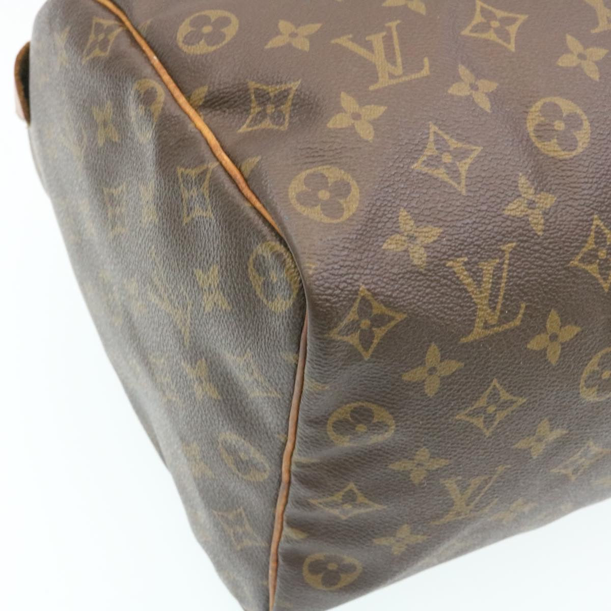 LOUIS VUITTON Monogram Speedy 35 Hand Bag M41524 LV Auth nr018